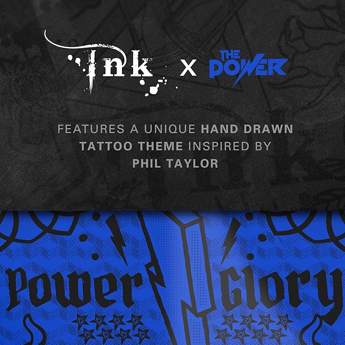 Target Darts Phil Taylor Ink Design No.6 Dart Flights - 3 Set Pack
