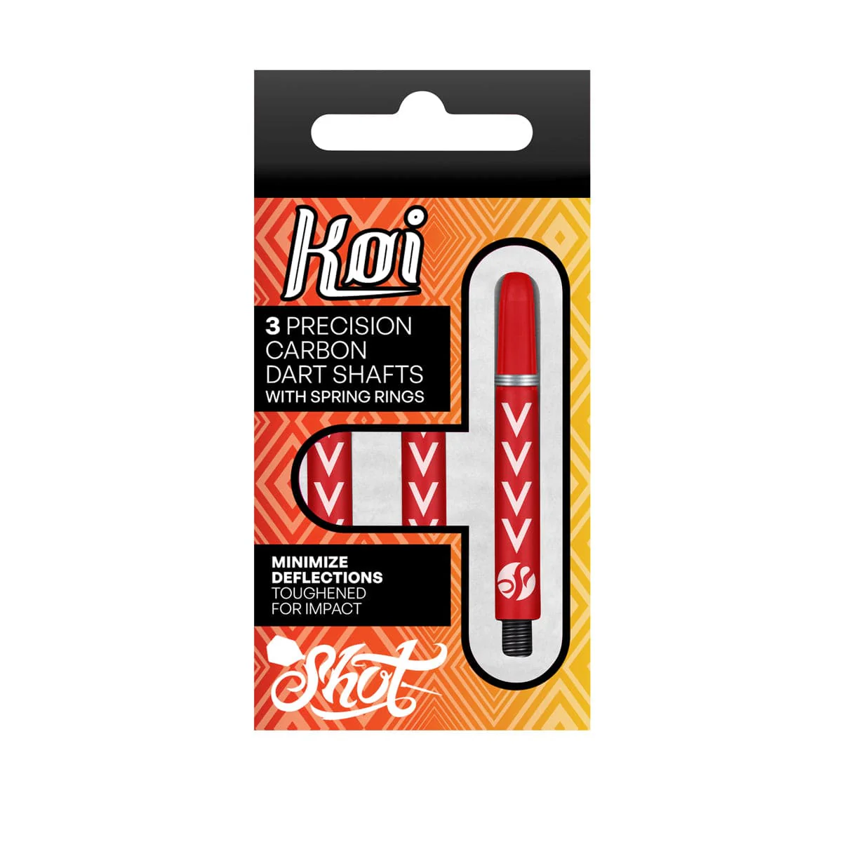 Shot Koi Carbon Dart Shaft-Michael Smith Red