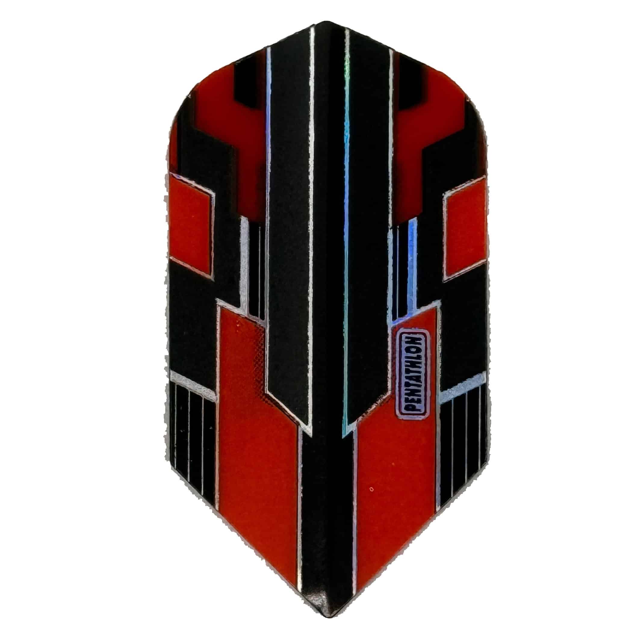 Shimmer Dart Flights - Slim Red