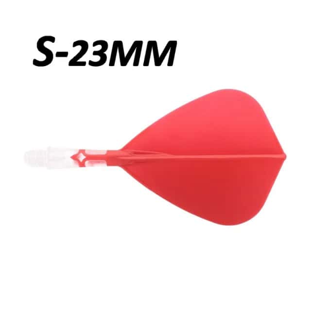 ROST T19 Integrated Dart Shaft and Flight - Kite Shape -Red- Short