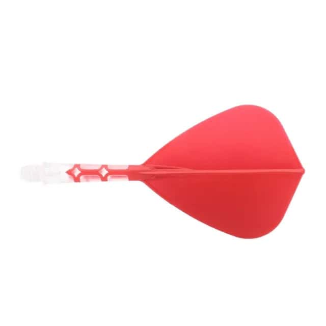 ROST T19 Integrated Dart Shaft and Flight - Kite Shape -Red