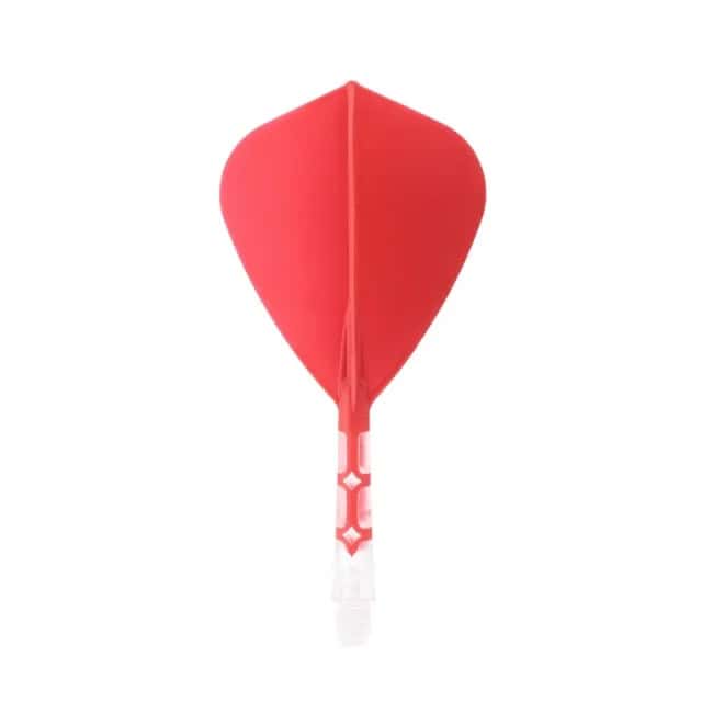 ROST T19 Integrated Dart Shaft and Flight - Kite Shape -Red