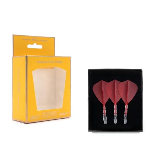 ROST T19 Integrated Dart Shaft and Flight - Kite Shape -Red
