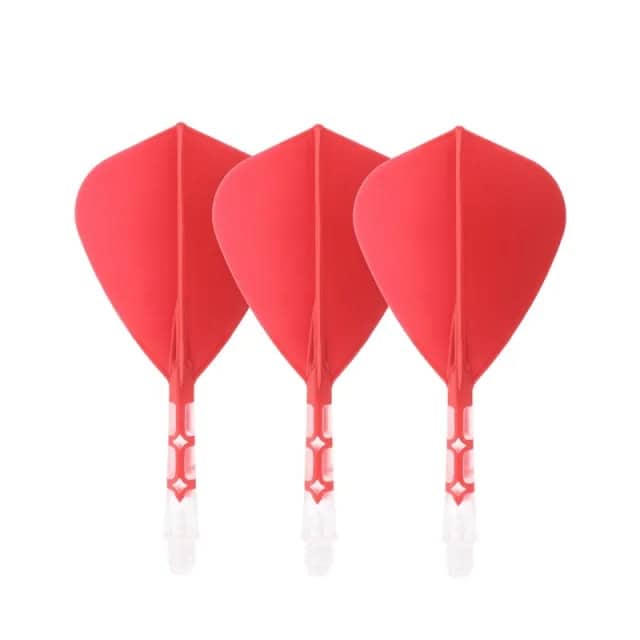 ROST T19 Integrated Dart Shaft and Flight - Kite Shape -Red