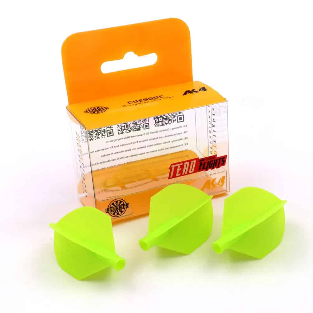 TERO AK4 Dart Flights - Shield Shape - Green