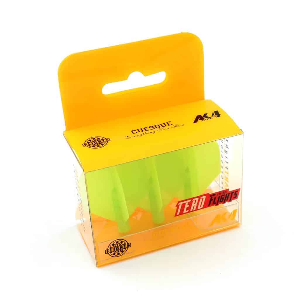 TERO AK4 Dart Flights - Shield Shape - Green