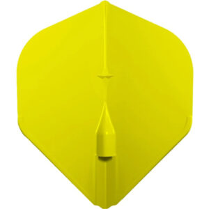 L-Style - EZ L1 Dart Flights - Integrated Champagne Ring - Yellow