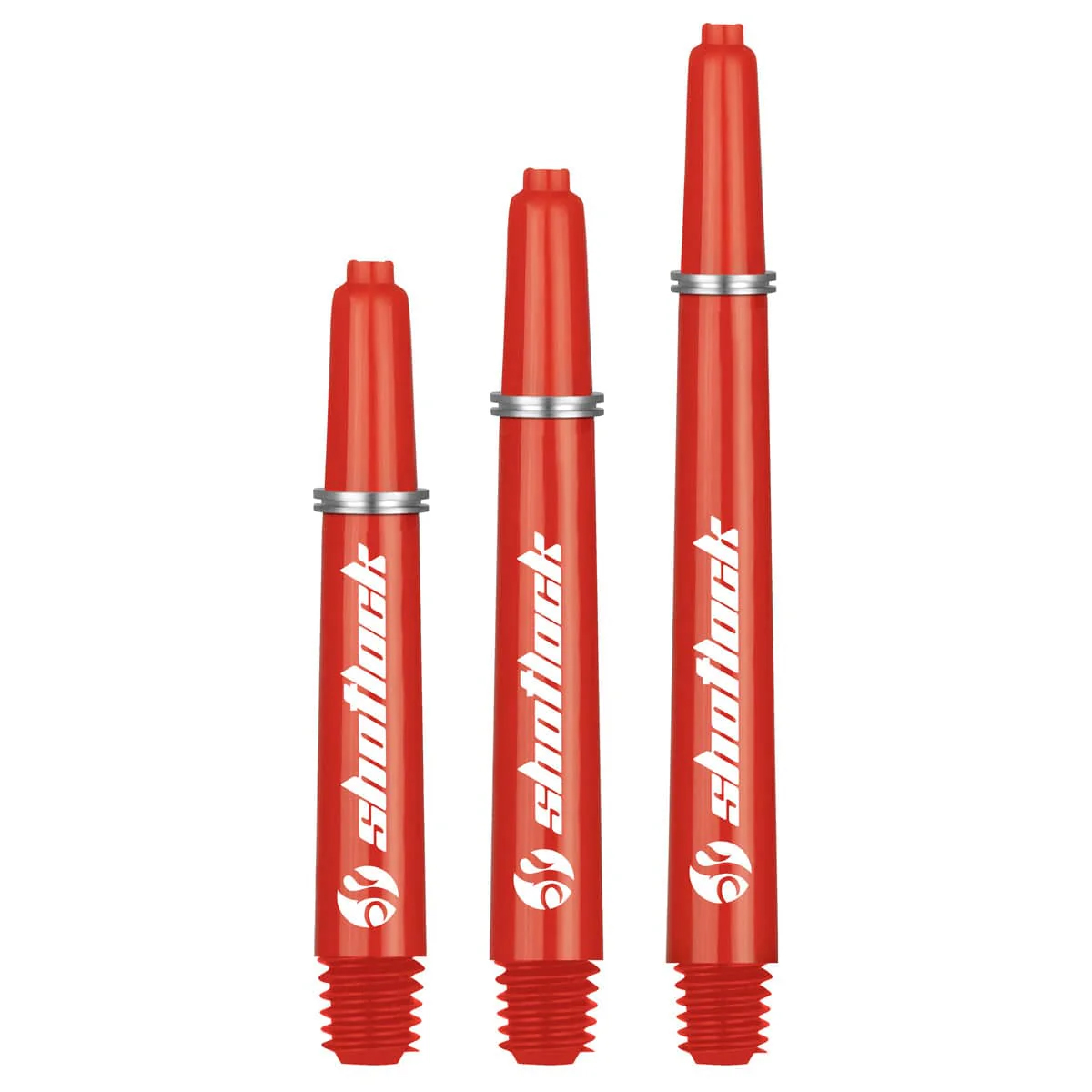 Shot Lock Dart Shafts – Short – Red