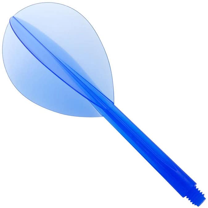 Condor Dart Flight - Teardrop Shape - Clear Blue