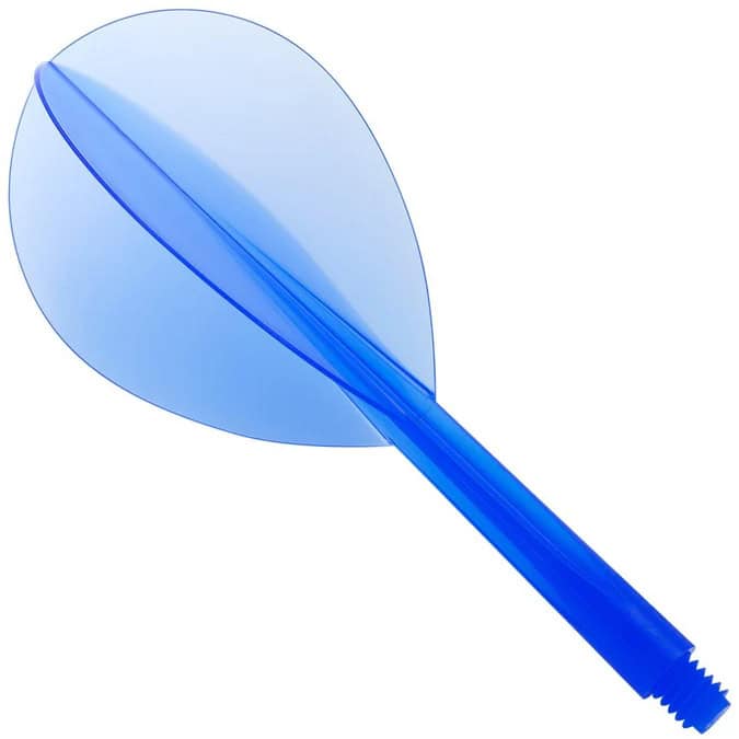Condor Dart Flight - Teardrop Shape - Clear Blue