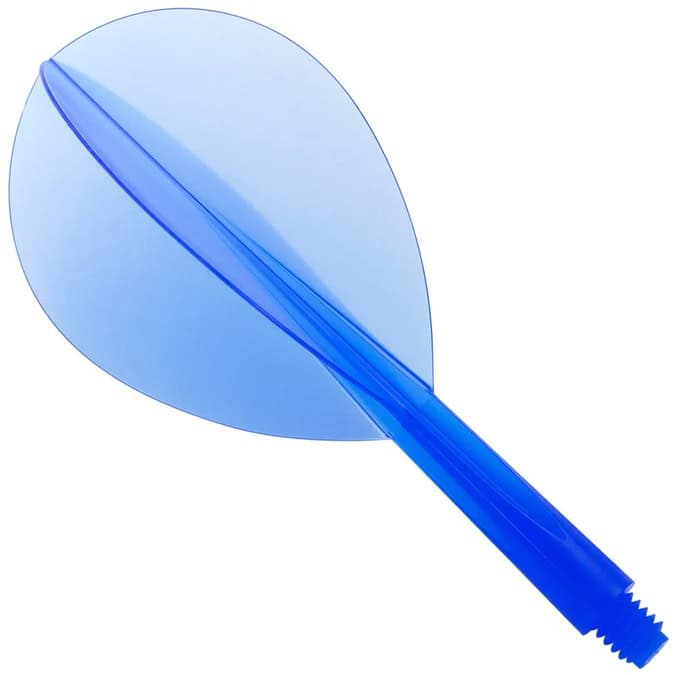 Condor Dart Flight - Teardrop Shape - Clear Blue