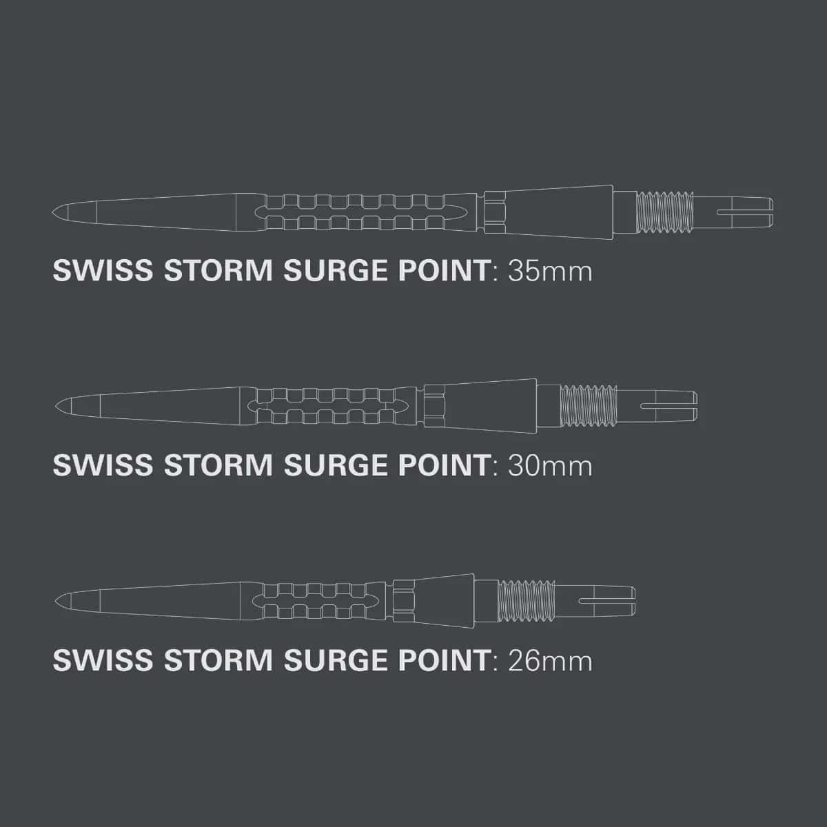340255 Target Swiss Storm Surge Steel Points