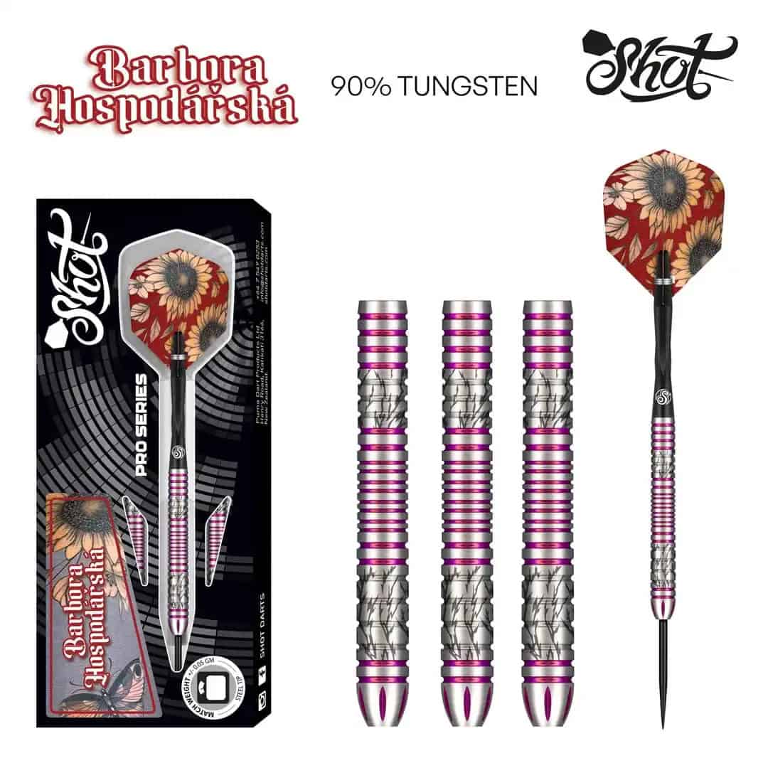 Shot Pro Series Barbora Hospodarska 2.0 Steel Tip Dart Set