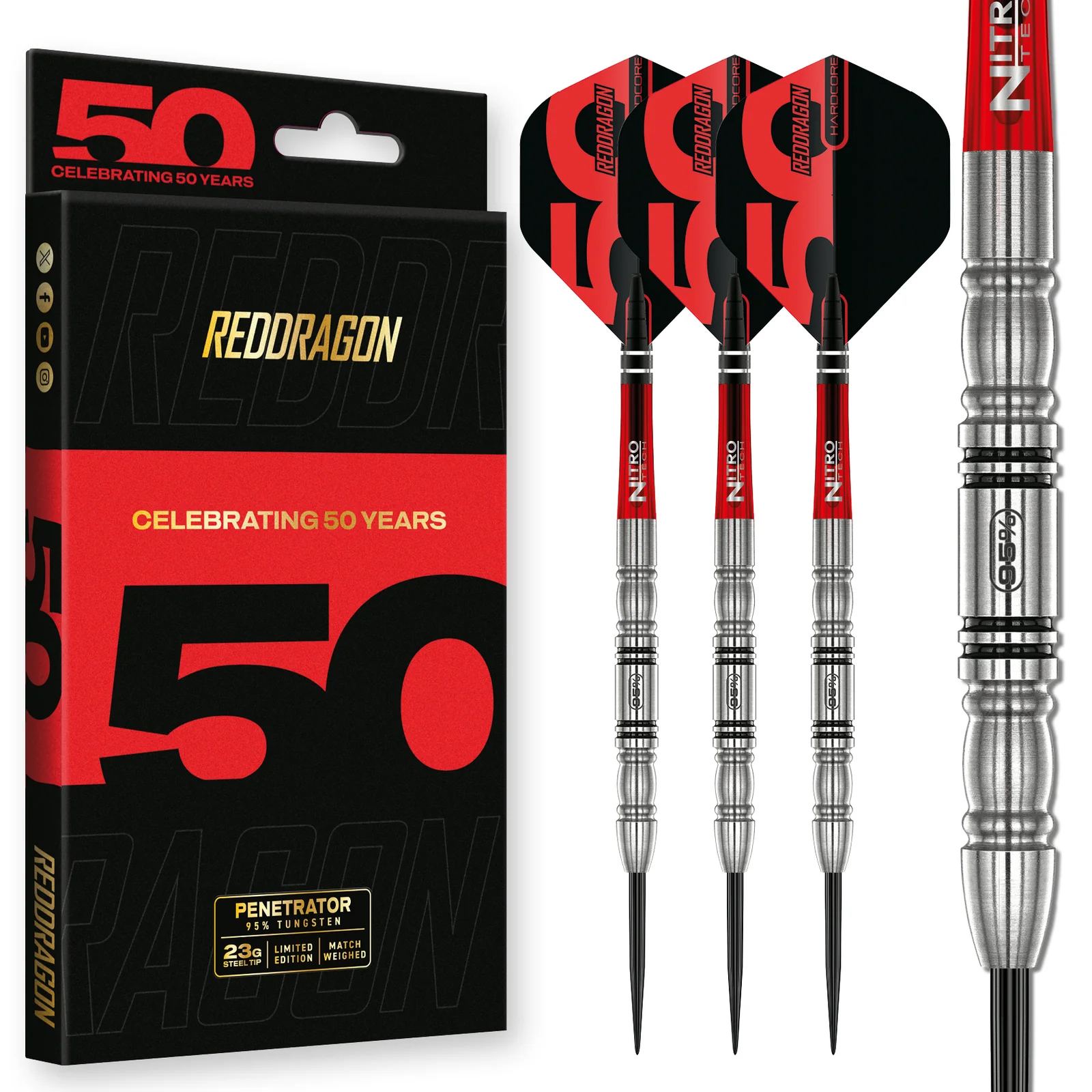 Red Dragon Penetrator 95% Tungsten Darts