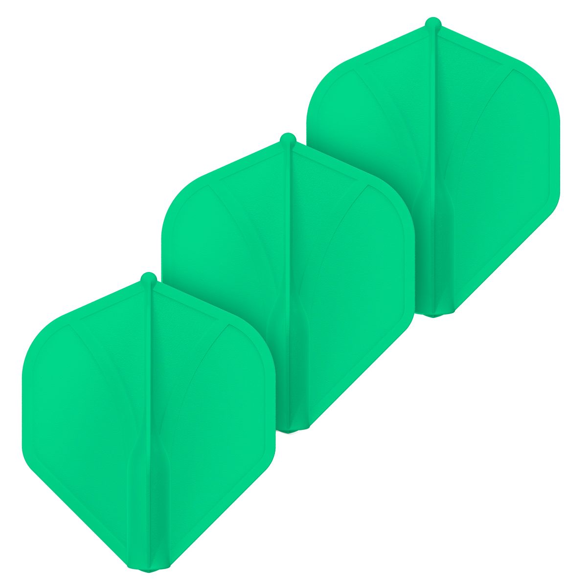 Airfoil Molded Dart Flight Set-Green
