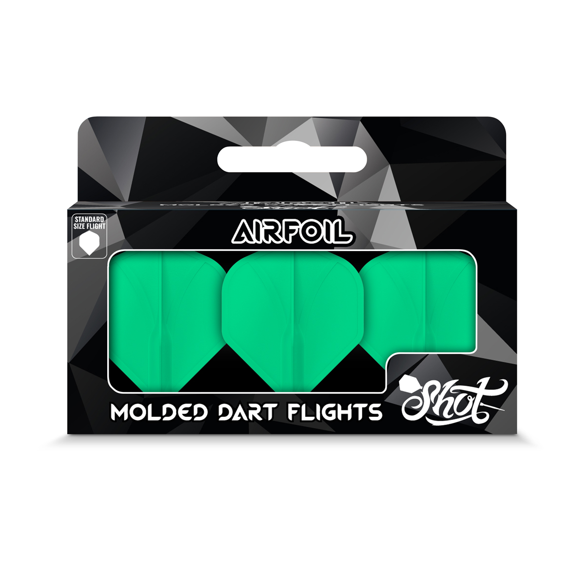 Airfoil Molded Dart Flight Set-Green