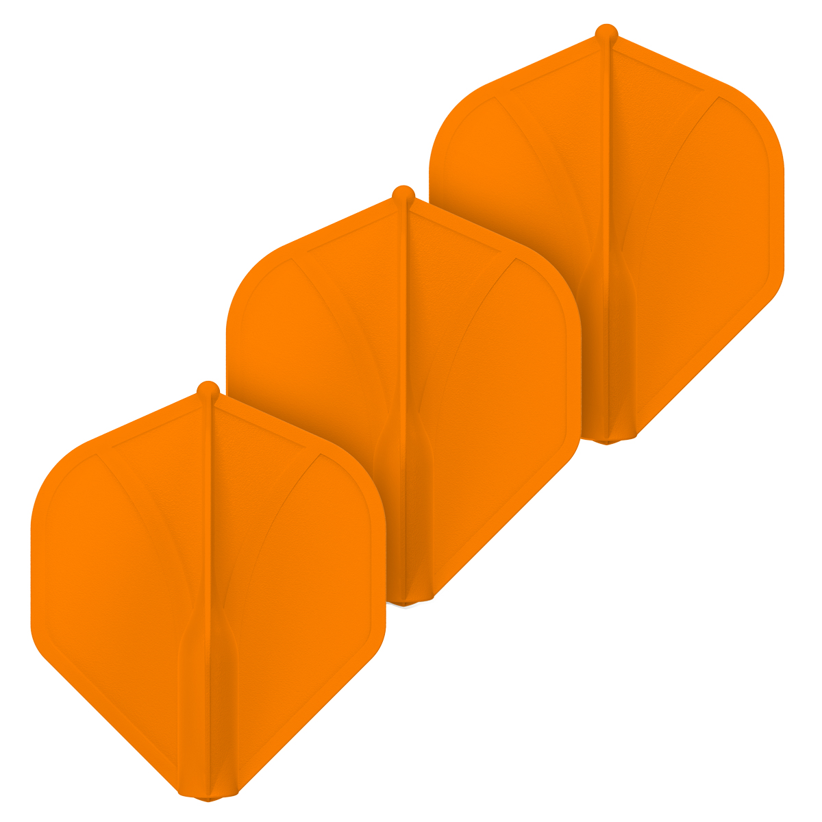 Airfoil Molded Dart Flight Set-Orange