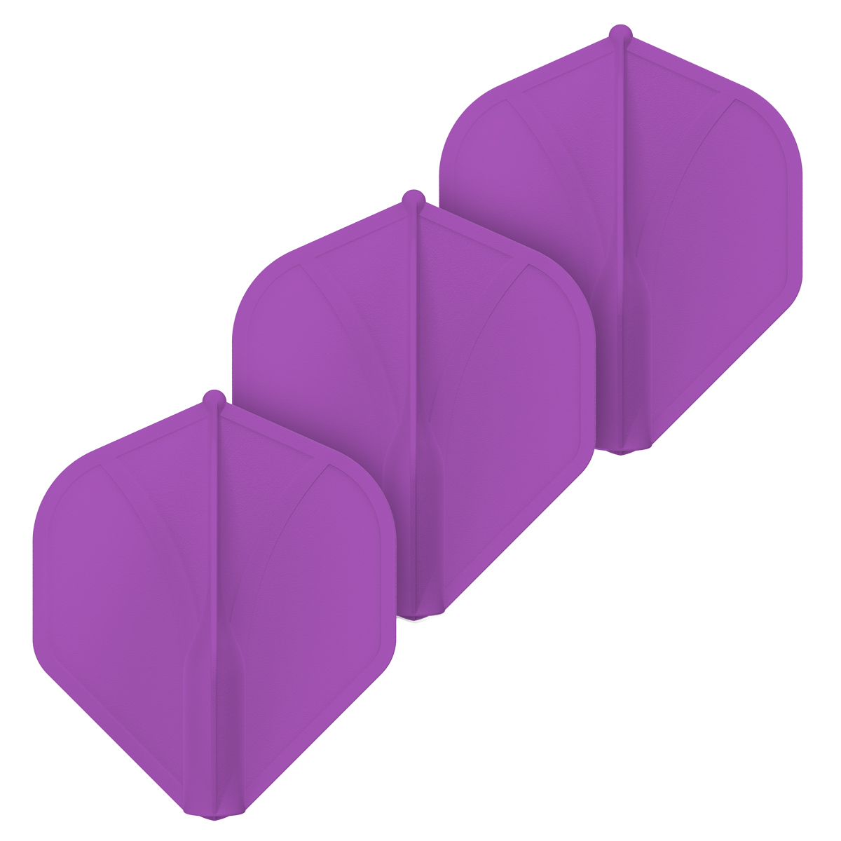 Airfoil Molded Dart Flight Set-Purple