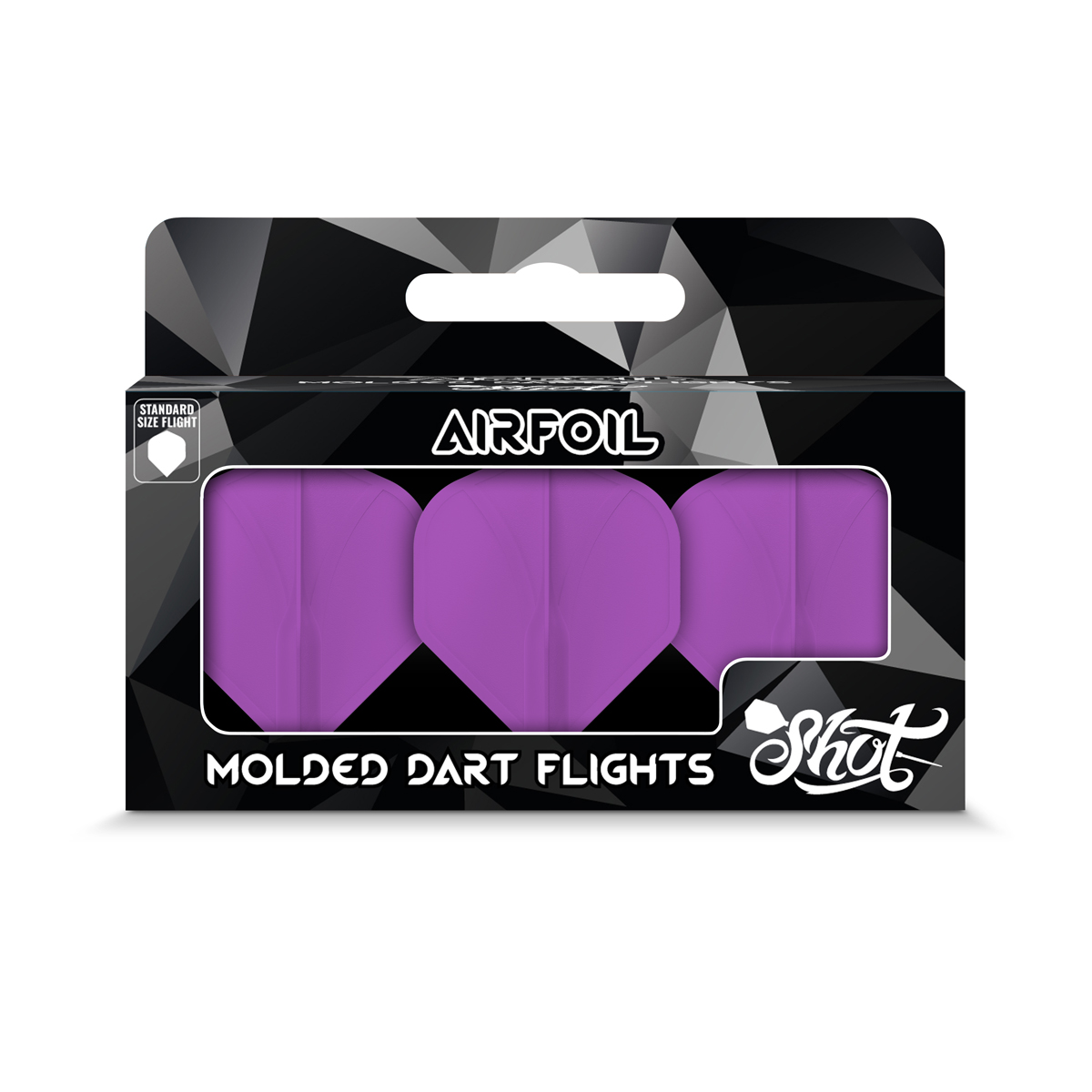 Airfoil Molded Dart Flight Set-Purple
