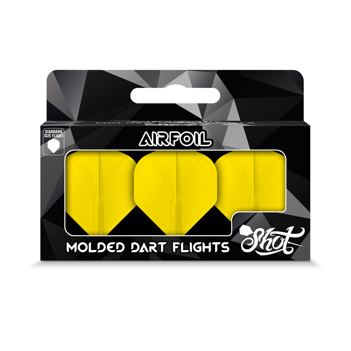 Airfoil Molded Dart Flight Set-Yellow