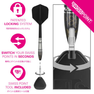 Target Japan Charm Series Smash G3 Swiss Point 90% - Steel Tip Darts